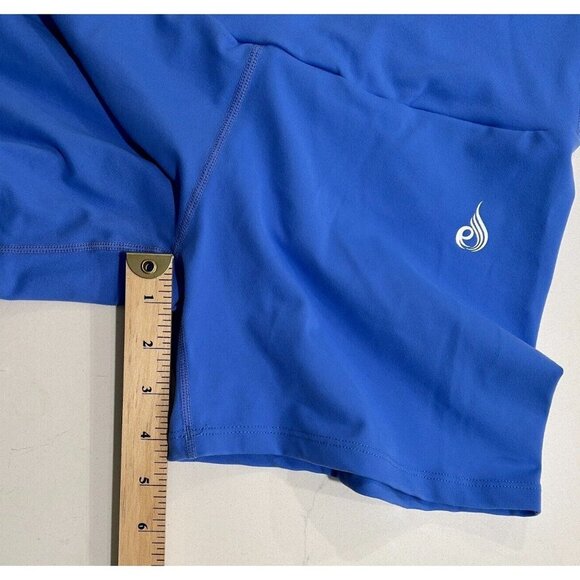 Ryderwear Shorts  Womens Size L Stonewash Blue Scrunchbum Bike Stretch Pants - Picture 5 of 8